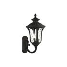 Livex Lighting Oxford 7856-14 3-Lights 180W Textured Black Wall Lantern
