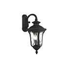 Livex Lighting Oxford 7857-14 3-Lights 180W Textured Black Wall Lantern