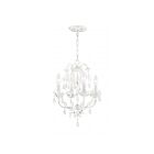 Livex Lighting 8193-60 Sofia 4-Lights 240W Hand Applied Antique White Chandelier
