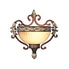 Livex Lighting Seville 8540-64 60W 1-Light Palacial Bronze with Gilded Accents Wall Sconce