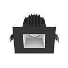 Lotus LED JXL-COB02-S08W-CCT-BK-2SR-BF-WH 8W 2" Black LED Square Recessed Light CCT Selectable