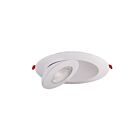 Lotus LED LED-6-S15W White/Black 15W 6" LED Round Floating Gimbal Recessed CCT Selectable