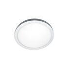 Lumifaro CHL5R-30K-40K 8W White/Brushed Steel/Black Flush Mount