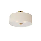 Maxim Lighting 10014OMNAB Bongo 3-Lights 60W Natural Aged Brass Semi-Flush Mount