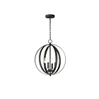 Maxim Lighting 10031BK Provident 4-Lights 240W Black Pendant
