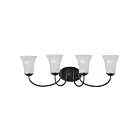 Maxim Lighting Logan 10054FTOI 4-Lights 60W Oil Rubbed Bronze Vanity Light