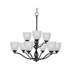 Maxim Lighting 10066FTBK Stefan 9-Lights 540W Black Incandescent Chandelier