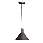 Maxim Lighting 10089OIWWD Tucson 1-Light 60W Oil Rubbed Bronze/Weathered Wood Pendant