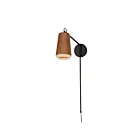 Maxim Lighting Scout 10096WWDTN 1-Light Weathered Wood/Tan Leather Wall Sconce