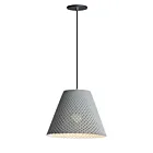 Maxim Lighting 10145GYBK Woven 1-Light 60W Gray/Black Pendant