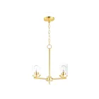 Maxim Lighting 10203CLSBR Corona 3-Lights 180W Satin Brass Incandescent Chandelier