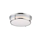 Maxim Lighting 10278WTSN Rogue 1-Light 20W Satin Nickel Flush Mount