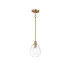 Maxim Lighting 11112CLSBR Babylon 1-Light 60W Satin Brass Pendant