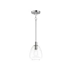Maxim Lighting 11112CLSN Babylon 1-Light 60W Satin Nickel Pendant