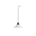 Maxim Lighting 11410BKWT Oslo 1-Light 60W Black/White Pendant