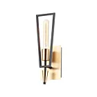 Maxim Lighting Wings 11651BKSBR 1-Light Black/Satin Brass Wall Sconce
