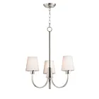 Maxim Lighting 11823SWSN Shelter 3-Lights 180W Satin Nickel Incandescent Chandelier