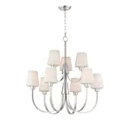 Maxim Lighting 11826SWSN Shelter 9-Lights 540W Satin Nickel Incandescent Chandelier