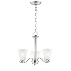 Maxim Lighting 12073FTSN Vital 3-Lights 180W Satin Nickel Incandescent Chandelier