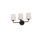 Maxim Lighting Bristol 12093SWBK 3-Lights 60W Black Vanity Light