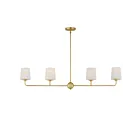 Maxim Lighting 12097SWSBR Bristol 4-Lights 240W Satin Brass Pendant