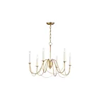 Maxim Lighting 12166GL Plumette 6-Lights 360W Gold Leaf Incandescent Chandelier