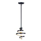 Maxim Lighting 12232BKGLD Twister 1-Light 60W Black/Gold Pendant