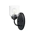 Maxim Lighting Acadia 12261CDBK 1-Light Black Wall Sconce