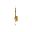 Maxim Lighting Eden 12741CHGL 1-Light Charcoal Gold Leaf Wall Sconce