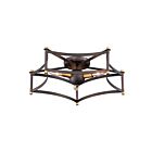 Maxim Lighting 13590OIAB Wellington 3-Lights 60W Oil Rubbed Bronze/Antique Brass Flush Mount