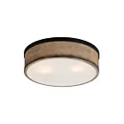 Maxim Lighting 14440DWBK Franklin 2-Lights 40W Driftwood/Black Flush Mount