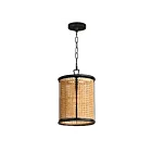 Maxim Lighting 14471NABK Cane 1-Light 60W Black Pendant