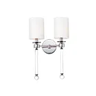 Maxim Lighting Lucent 16108WTCLPN 2-Lights Polished Nickel Wall Sconce