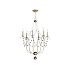 Maxim Lighting 20486ECVG Formosa 6-Lights 360W Ecru/Venetian Gold Incandescent Chandelier
