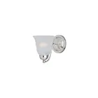 Maxim Lighting Basix 2120FTSN 1-Light Satin Nickel Wall Sconce