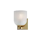 Maxim Lighting Scoop 21231MRNAB 1-Light 60W Natural Aged Brass Vanity Light
