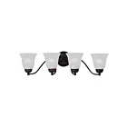Maxim Lighting Basix 2123FTOI 4-Lights 60W Oil Rubbed Bronze Vanity Light