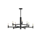 Maxim Lighting 21369BK Emana 9-Lights 360W Black Incandescent Chandelier