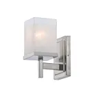 Maxim Lighting Tetra 2151LNSN 1-Light 60W Satin Nickel Vanity Light