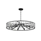Maxim Lighting 21869BCBK Odeon 10-Lights 600W Black Incandescent Chandelier