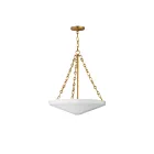 Maxim Lighting 22454WTNAB Artemis 4-Lights 240W Natural Aged Brass Pendant