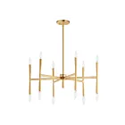 Maxim Lighting 24626SBR Rome 12-Lights 480W Satin Brass Incandescent Chandelier