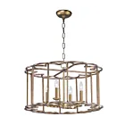 Maxim Lighting 24736BZF Helix 4-Lights 240W Bronze Fusion Incandescent Chandelier