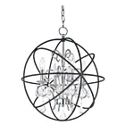 Maxim Lighting 25142ARPN Orbit 4-Lights 240W Anthracite/Polished Nickel Pendant