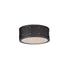 Maxim Lighting 25160OIAB Trestle 2-Lights 60W Oil Rubbed Bronze/Antique Brass Flush Mount