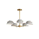 Maxim Lighting 25225LFGNAB Lucas 5-Lights 300W Natural Aged Brass Incandescent Chandelier