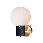 Maxim Lighting Vesper 26030SWSBRBK 1-Light Satin Brass/Black Wall Sconce