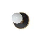 Maxim Lighting Hollywood 26091BKNAB 1-Light Black/Natural Aged Brass Wall Sconce