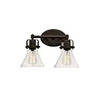 Maxim Lighting Seafarer 26112CDOI 2-Lights 60W Oil Rubbed Bronze Vanity Light