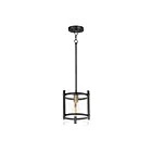 Maxim Lighting 2649BKAB Capitol 1-Light 60W Black/Antique Brass Pendant